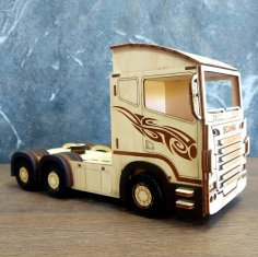 Lazer Kesim Scania R580 3D Puzzle Ücretsiz Vektör