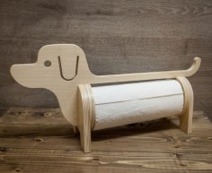 Lazer Kesim Köpek Havlu Tutucu Ücretsiz Vektör