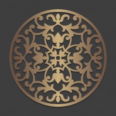 Lazer Kesim Mandala Oda Bölücü Ekran Dekor SVG Dosyası