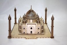 Lazer Kesim Taç Mahal 3D Model DXF Dosyası