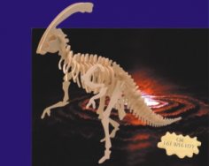 Parasaurolophus 3D Ahşap Puzzle CNC Router DXF Dosyası