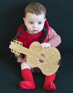 Lazer Kesim İspanyol Gitar SVG Dosyası
