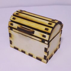 Lazer Kesim Küçük Hazine Sandığı DXF Dosyası