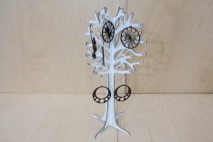 Lazer Kesim Takı Ağacı Standı 3mm DXF Dosyası