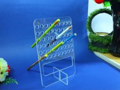 Lazer Kesim Dikdörtgen Şeklinde Kalemlik Akrilik 3mm DXF Dosyası