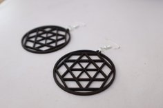 Lazer Kesim Modern Geometrik Küpeler DXF Dosyası