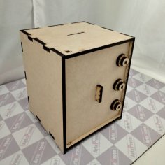 Lazer Kesim Ahşap Kasa 6mm MDF Ücretsiz Vektör