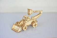 Lazer Kesim Kazıcı Yükleyici 3D Puzzle Ücretsiz Vektör