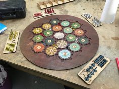 Lazer Kesim Catan Yerleşimcileri DXF Dosyası
