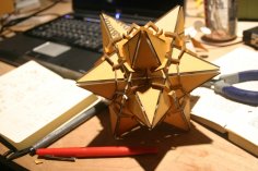 Lazer Kesim Yıldız Dodekahedron Ahşap DXF Dosyası