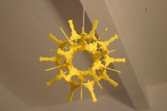 Lazer Kesim İkozahedral Radyolarya DXF Dosyası