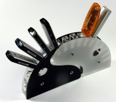 Lazer Kesim Ying Yang USB Bellek Tutucu Ücretsiz Vektör