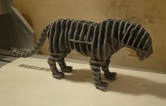Lazer Kesim Kaplan 3D Puzzle DXF Dosyası