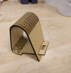 Lazer Kesim Hareketli Menteşeli Masaüstü Telefon Standı 3mm SVG Dosyası