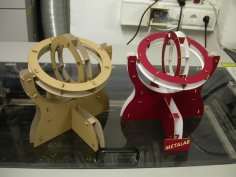 Lazer Kesim Karton Gimbal DXF Dosyası