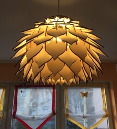 Lazer Kesim Ananas Lamba DXF Dosyası