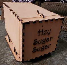 Lazer Kesim Şeker Küpü Dağıtıcı Kutusu SVG Dosyası