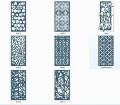 Lazer Kesim Bölme Ekranı Desenleri DXF Dosyası