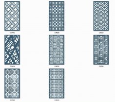 Dekoratif Panel Ekran Desenleri DXF Dosyası