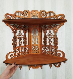 Lazer Kesim Ev İkonostasis Ücretsiz Vektör