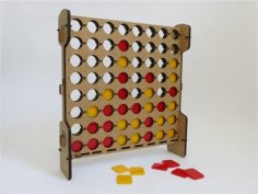 Lazer Kesim Connect 4 Oyunu DXF Dosyası
