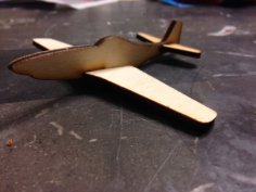 Lazer Kesim P-51 Mustang DXF Dosyası