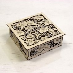 Lazer Kesim Ahşap Kutu DXF Dosyası