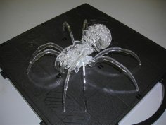 Lazer Kesim Örümcek 3D DXF Dosyası