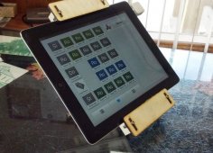 Lazer Kesim iPad 2 Satış Noktası Standı DXF Dosyası
