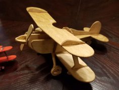 Lazer Kesim Çift Kanatlı 3D Puzzle DXF Dosyası