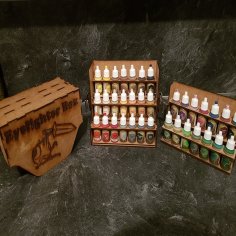 Lazer Kesim Boya Taşıma Kutusu DXF Dosyası
