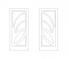 Kapı Çifti DXF Dosyası
