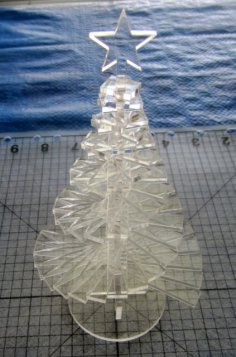 Lazer Kesim Spiral Noel Ağacı SVG Dosyası
