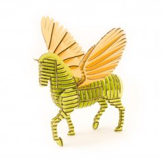Lazer Kesim Pegasus 3D Puzzle Ücretsiz Vektör