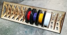 Lazer Kesim Filament Rafı 8mm DXF Dosyası