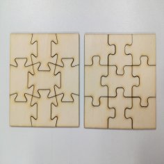 Lazer Kesim Yapboz Desenleri DXF Dosyası