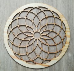 Lazer Kesim Torus Rozet DXF Dosyası