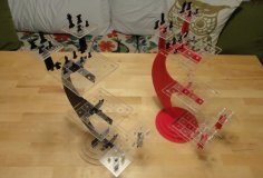Lazer Kesim Star Trek Üç Boyutlu Satranç Takımı 3mm DXF Dosyası