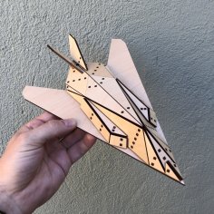 Lazer Kesim Lockheed F-117 Nighthawk 3D Puzzle SVG Dosyası