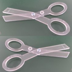 Lazer Kesim Akrilik Makas 3mm SVG Dosyası