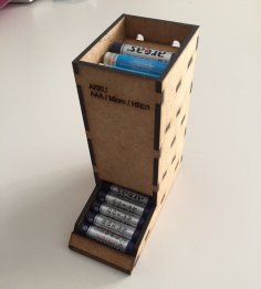 Lazer Kesim AAA Pil Yuvası DXF Dosyası