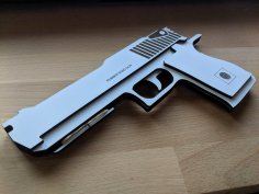 Lazer Kesim Ahşap Lastik Atan Tabanca DXF Dosyası