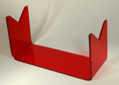 Lazer Kesim Model Roket Standı Yatay 3mm Akrilik Ücretsiz Vektör