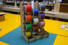 Lazer Kesim Tel Makarası Rafı 3mm DXF Dosyası