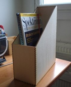 Lazer Kesim Ayaklı Dergi Tutucu DXF Dosyası