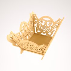 Lazer Kesim Dekoratif Meyve Sepeti DXF Dosyası