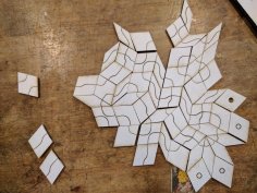 Lazer Kesim Penrose Döşeme Oyunu SVG Dosyası