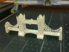 Lazer Kesim Tower Bridge 3D Puzzle Ücretsiz Vektör