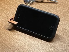 Lazer Kesim Telefon Standı Anahtarlık SVG Dosyası