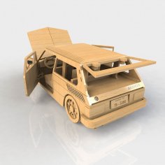 Lazer Kesim Volkswagen Brasilia DXF Dosyası